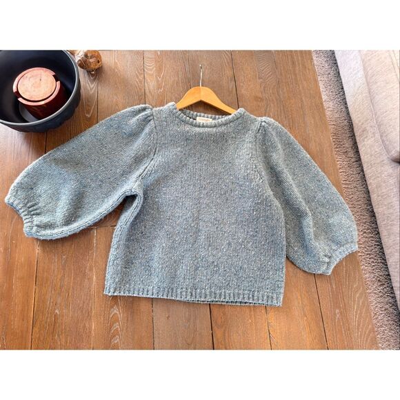 DEMYLEE Bardot Sweater in Sea Mist Blue Size Medium - Picture 7 of 9